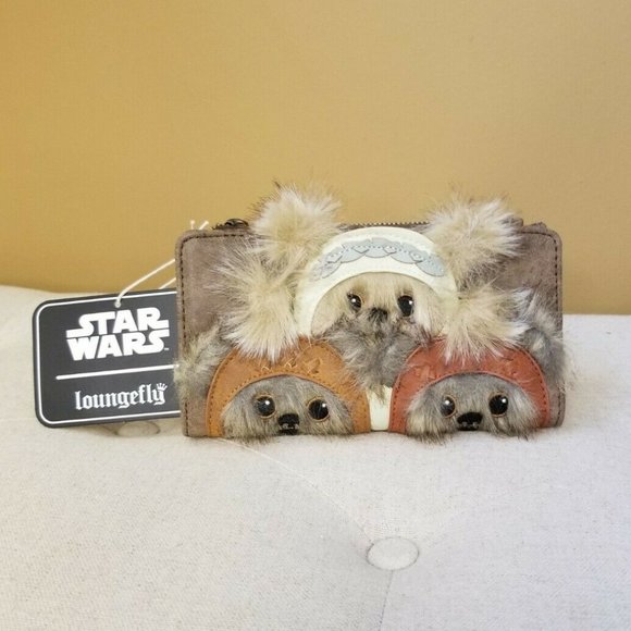 Loungefly Handbags - Loungefly Star Wars Ewok Furry Wallet NEW